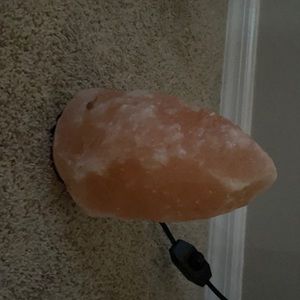 Salt rock lamp with adjustable light switch